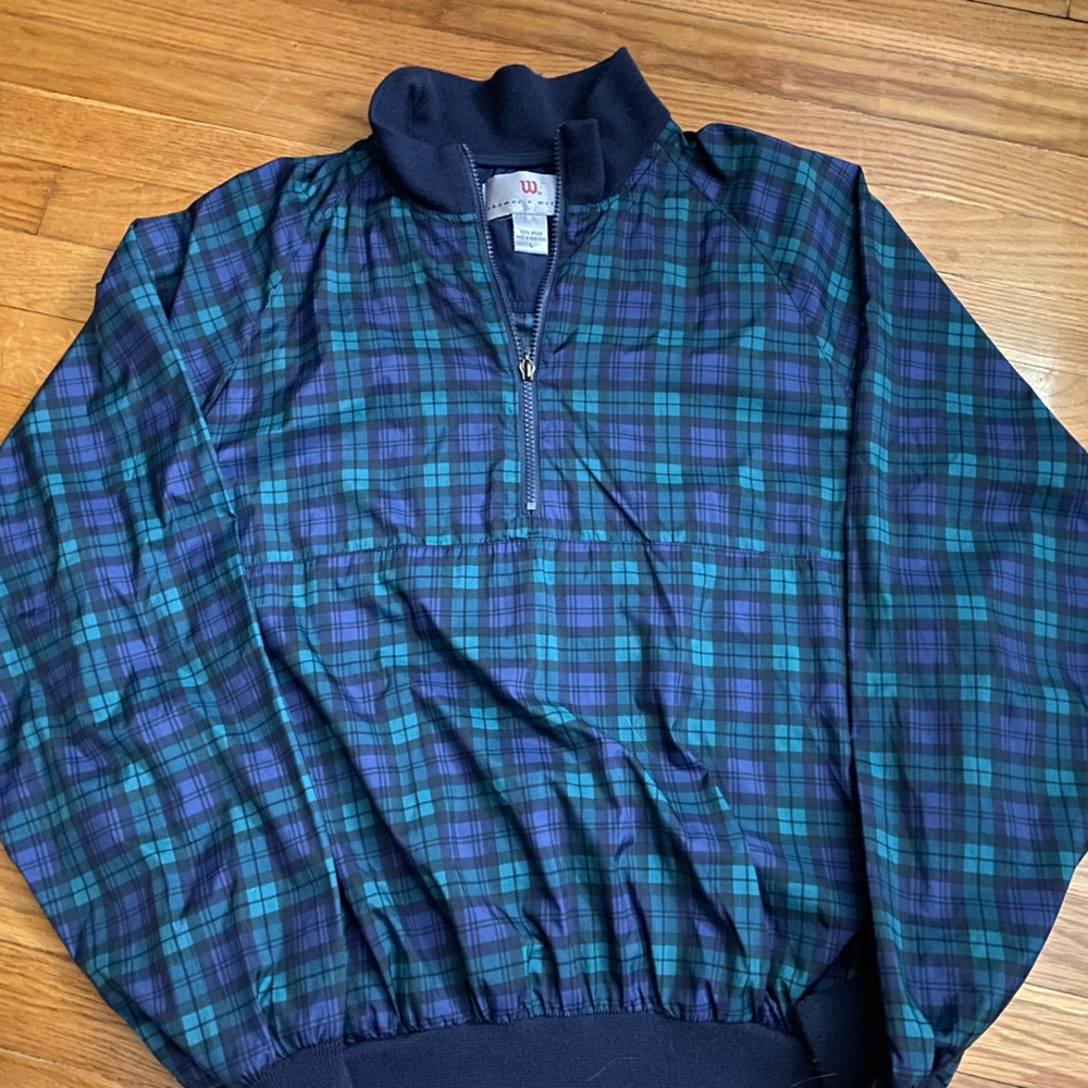 Vintage Wilson Plaid Windbreaker, Size L